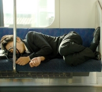 Sleeping On The Subway 19
